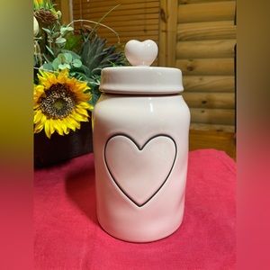Rae Dunn Pink Heart Canister